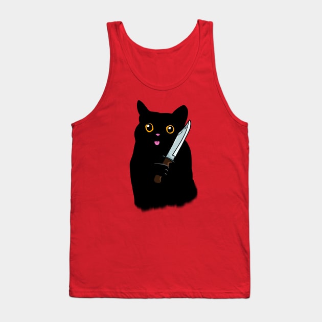 Killer Cat Tank Top by Harley Warren